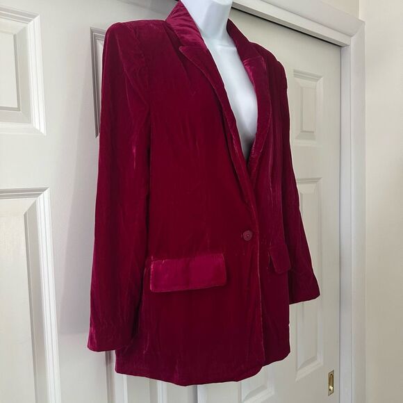 Endless Rose Velvet loose Fit Blazer - Picture 4 of 8
